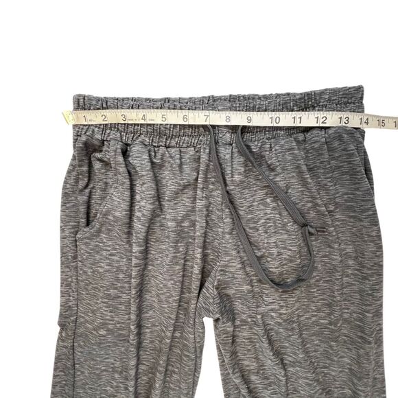 Real Essentials Joggers Medium Heather Gray Soft Knit Athleisure Lounge Pants - Picture 3 of 11